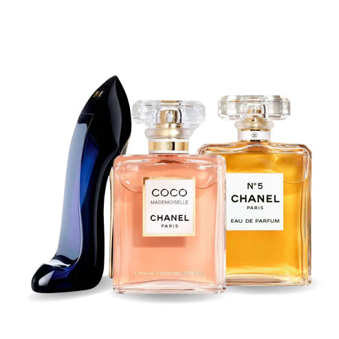 KIT: GOOD GIRL, COCO MADEMOISELLE, CHANEL Nº5