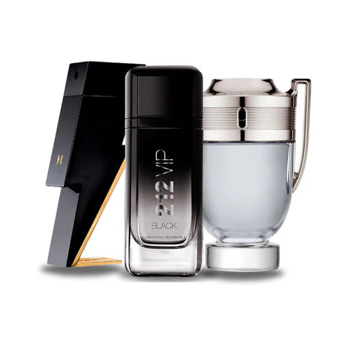 KIT: BAD BOY, 212 VIP BLACK, PACO RABANNE INVICTUS